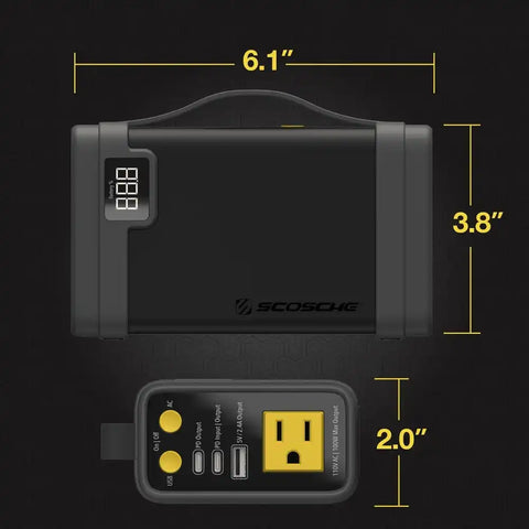 SCOSHE IND. PBPI 32KMAH POWERCUBE WITH POWER INVERTE