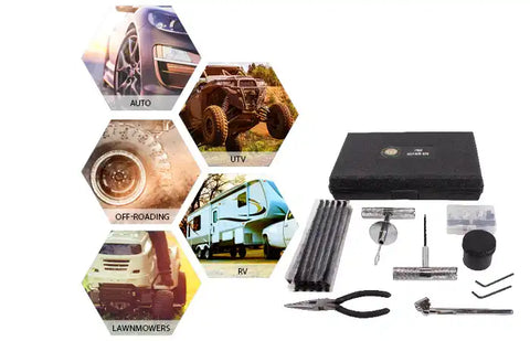 TIRE REPAIR KIT - 53 PIECE KIT WITH