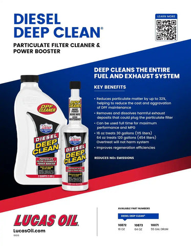 LUCAS OIL 10873 DIESEL DEEP CLEAN - 64 OUNCE