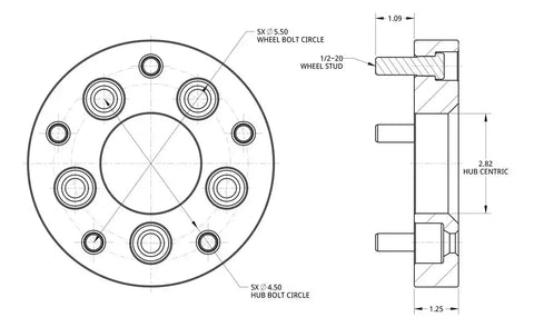 SPIDERTRAX WHS004 JEEP WHEEL ADAPTER PAIR