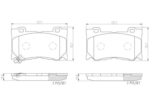 BREMBO P56089N DISC BRAKE PAD SET