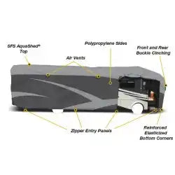 Adco 52207 RV Cover Designer SFS Aquashed  For Class A Motorhomes Fits 37 Foot 1