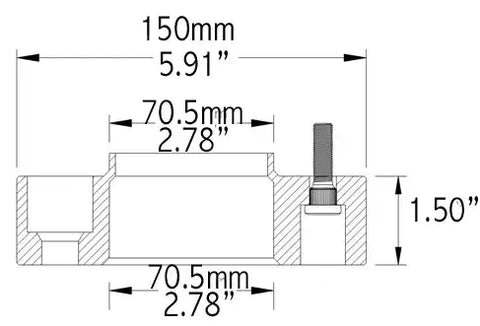 5X4.5-5X4.5 1.5  70.5M M14