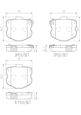 DISC BRAKE PAD SET