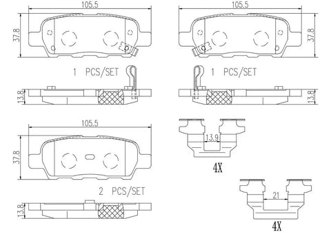 DISC BRAKE PAD SET