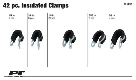 42PC INSULATED CLAMP ASSORTMEN