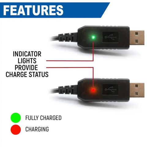 RUGGED RADIO USB-BAT-RH USB CHARGING CABLE FOR R1 - V3 - GM