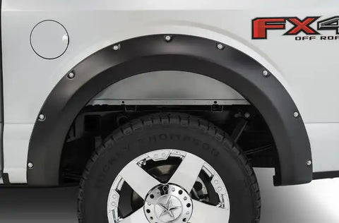 Stampede 8435-2 - Ruff Riderz Fender Flare Black Smooth Finish Set of 4