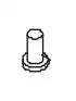 NORCOLD 618746 NORCOLD MIDDLE HINGE BUSH