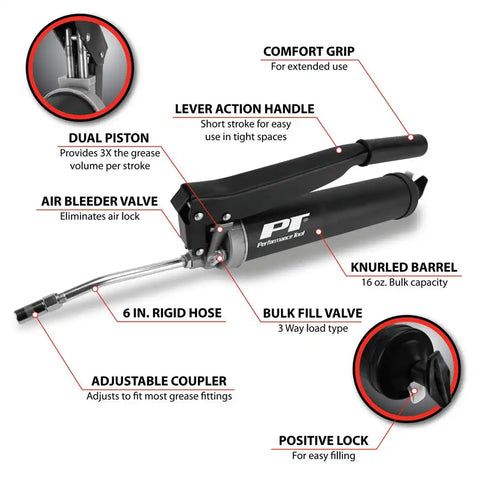 HIGH VOLUME LEVER GREASE GUN