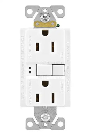 15A SELF-TEST GFCI WHITE