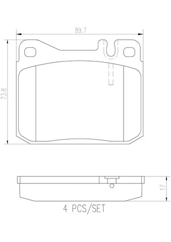 DISC BRAKE PAD SET