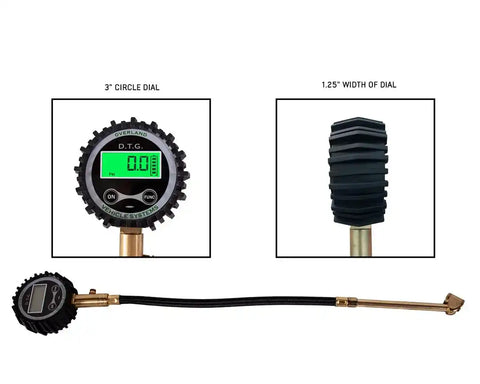 DIGITAL TIRE GUAGE WITH VALVE KIT &