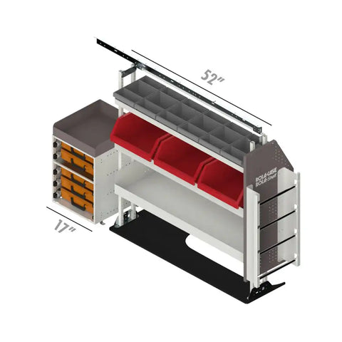 ROLACASE RSLLREL- PA VAN SHELVING ELECTRICAL BIN PACKAGE