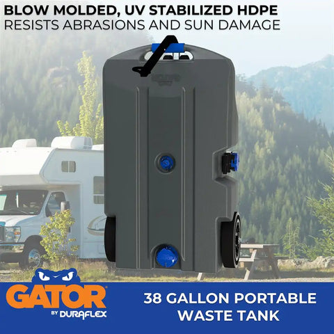 DURAFLEX 21904 GATOR WASTE TANK 38 GAL 4 WHEEL