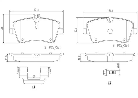 DISC BRAKE PAD SET