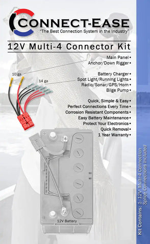 CONNECT EASE RCE12VB4 MULTI 4 LEAD ACCESSORY CO