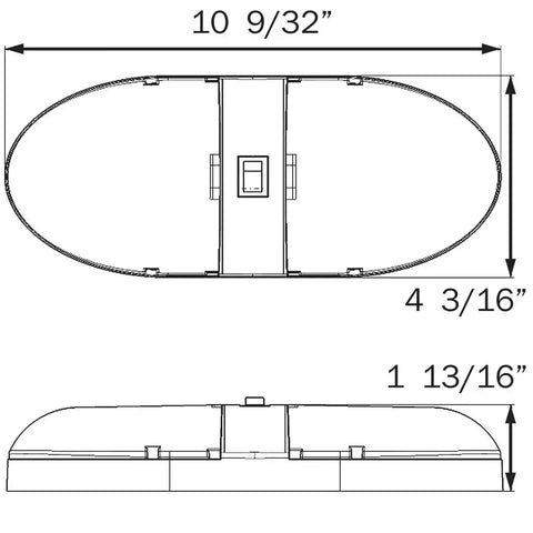 OPTRONICS RVILL34FS LED: INTR LGHT RV DOUBLE