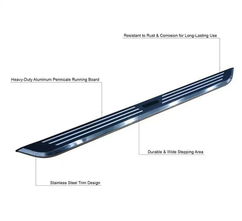 BLACK HORSE PIH2370 PINNACLE RUNNING BOARDS