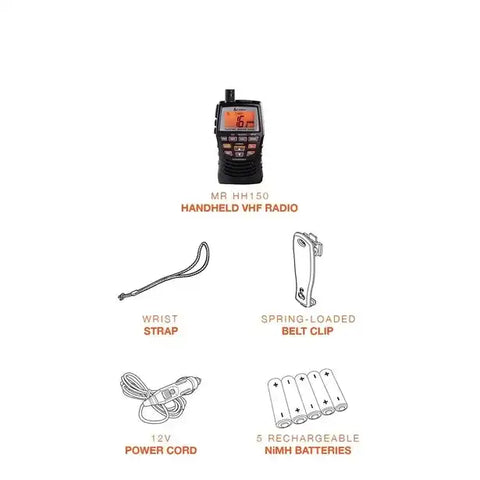COBRA MRHH150FLT MARINE HANDHELD VHF USA