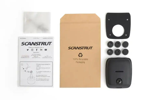 SCANSTRUT DS-HD6-BLK DS-HD6-BLK HORIZONTAL DOUBLE CABLE