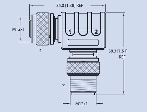 MARETRON ELB-CM-CF MICRO 90 DEGREE MALE-FEMALE CNCTR