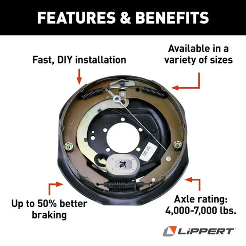 12'ELECTRIC BRAKE ASSEM