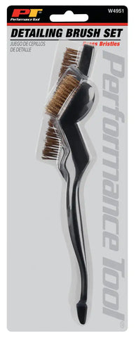 PERFORM TOOL W4951 2PC BRASS DETAILING BRUSH SET