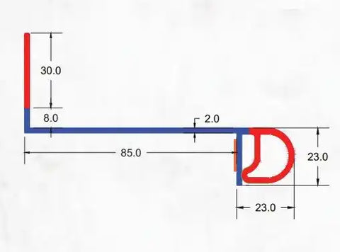 JAEGER 04003140 FLP'N'SL .91' BULB 1.5' WIPE 14 FT