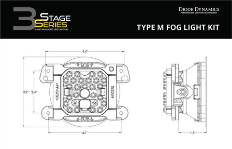 DIODE DYNAMC DD7044 SS3 SPORT TYPE M KIT ABL WHITE SAE