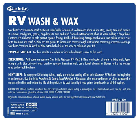RV WASH & WAX GAL.