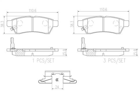 DISC BRAKE PAD SET