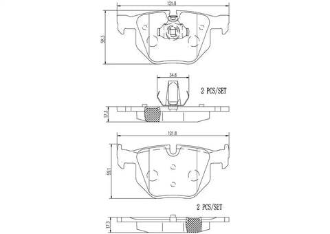 DISC BRAKE PAD SET