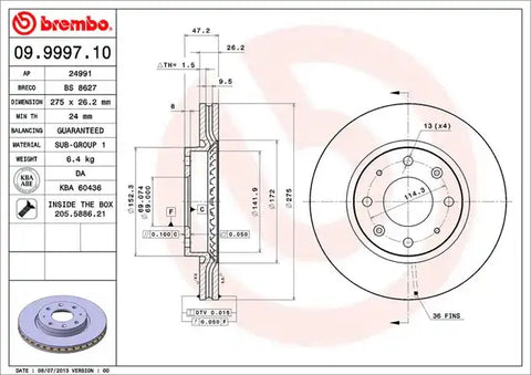 DISC BRAKE ROTOR