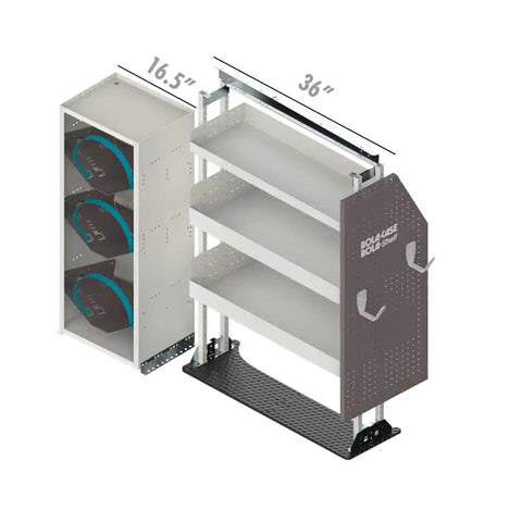 ROLACASE RSLRFHV- PA VAN SHELVING HVAC BIN PACKAGE