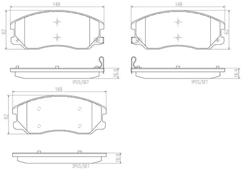 DISC BRAKE PAD SET