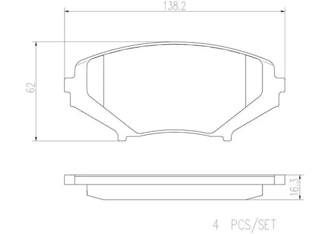 DISC BRAKE PAD SET