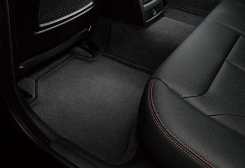 3D ELEGANT FLOOR MAT 3 ROW SET BLCK