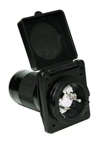 50A INLET  BLACK  CARDED