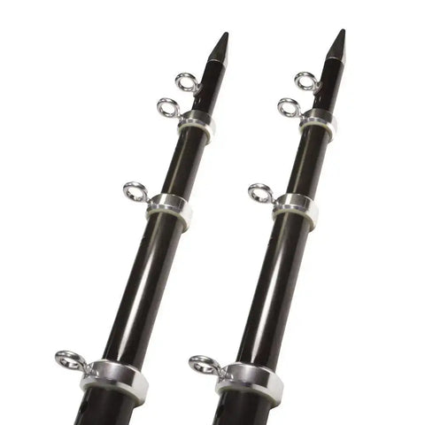 TACO METALS OT-0542BKA15-HD TELE-OUTRIGGER HD 1-1/2 BLACK/SIL