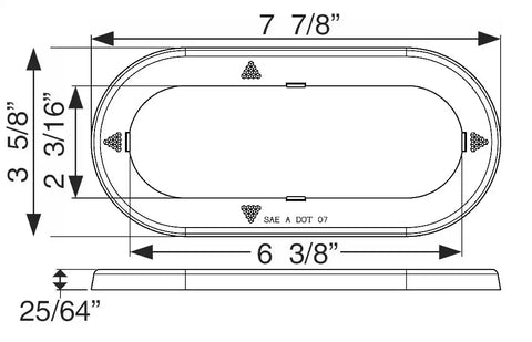 REFLEX RING FOR 6' OVAL FLANGE