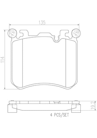 DISC BRAKE PAD SET