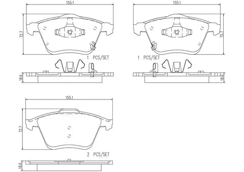 DISC BRAKE PAD SET