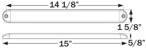 LED TAIL LIGHT THIN LINE W/REFLEX;R