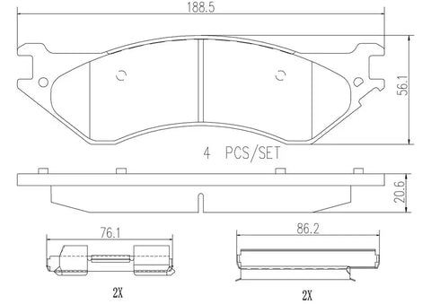 DISC BRAKE PAD SET