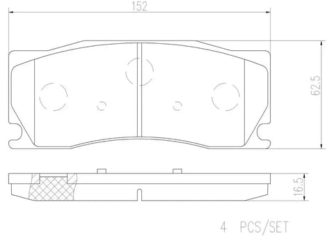DISC BRAKE PAD SET