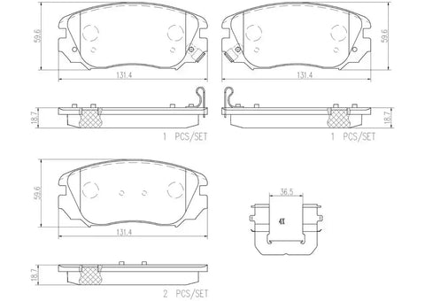 DISC BRAKE PAD SET