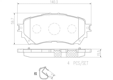DISC BRAKE PAD SET