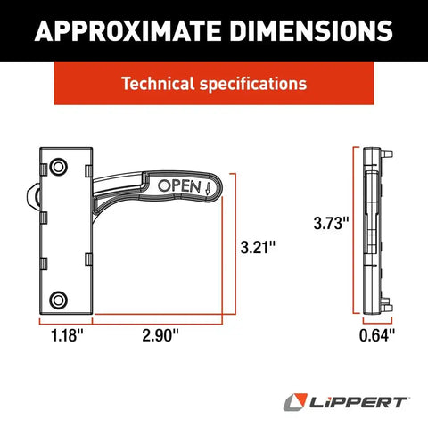 SCREEN DOOR LATCH  LH