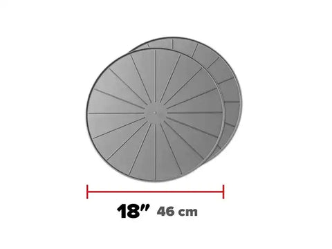 WEATHERTECH 8A18CST2PKGR 18IN ROUND COASTERS - GREY -